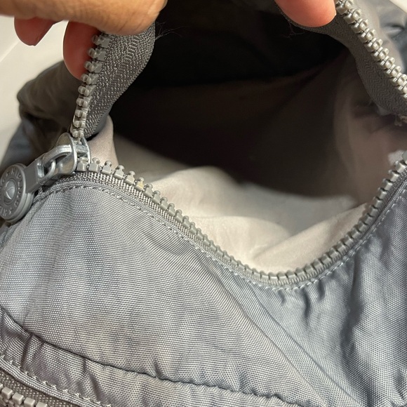 KIPLING LARGE SEOUL BACKPACK  LAPTOP GRAY AND YELLOW ACCENT TRAVEL HIKING WORK - Picture 7 of 8